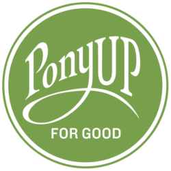 partner logo ponyup for good Pony Up for Good logo representing community‑focused solutions.