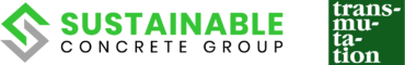 sustainable concrete group and Transmutation logo